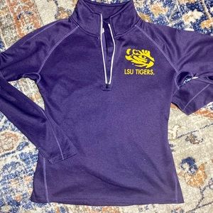 Purple LSU 1/4 zip pullover